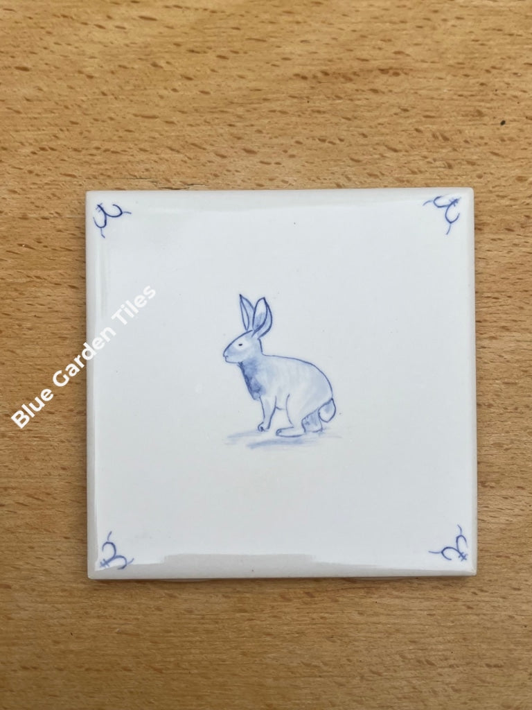 Farm Motif - Delft Style Tiles For Back Splash Set Of Nine 4.25 Hand Painted French Country