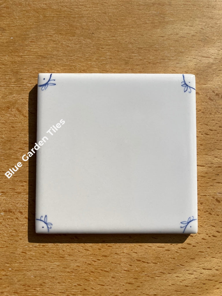 Set Of Nine 4.25 French Country Wall Tiles For Back Splash Ceramic Tile Panel Blank With Hand